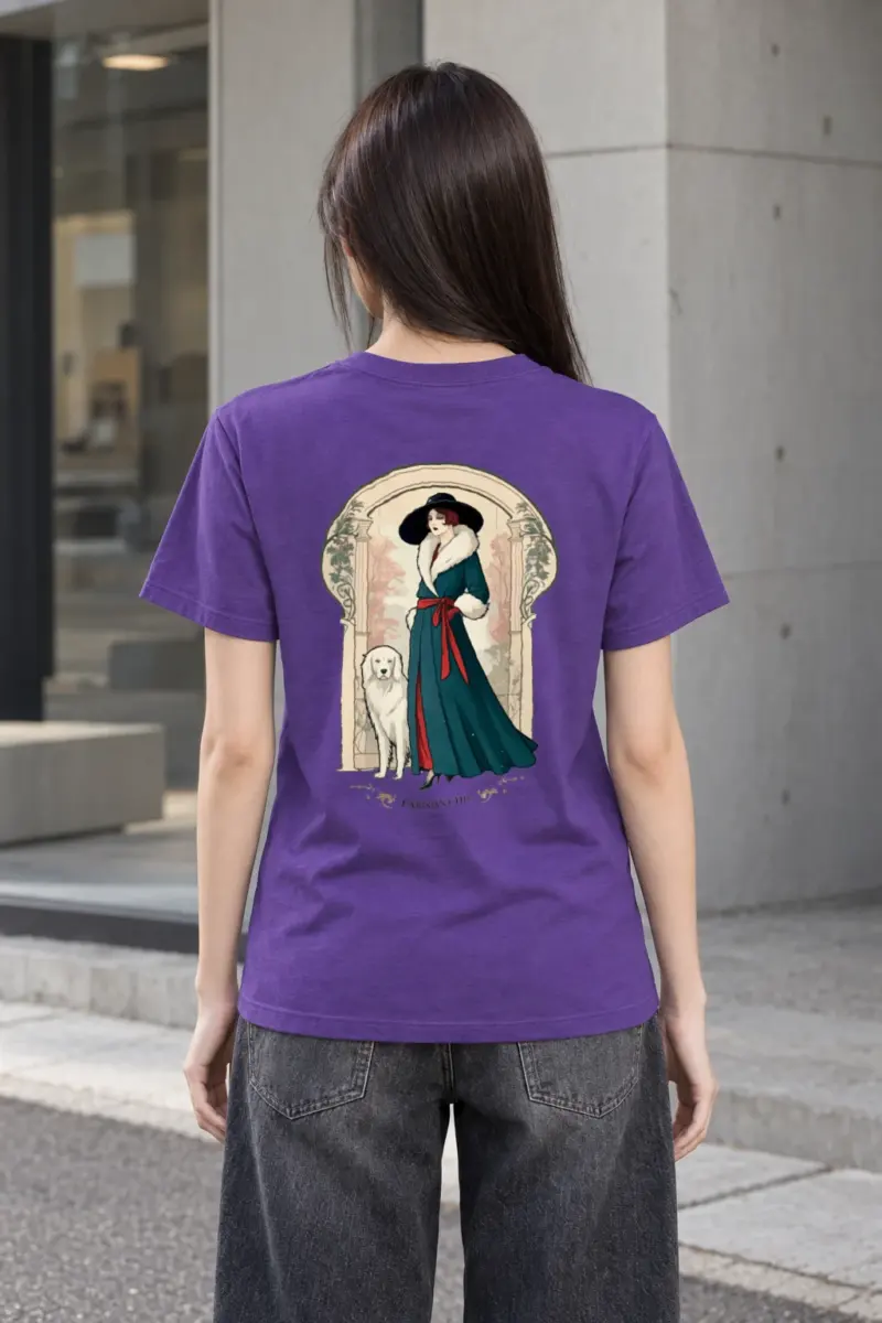 "Parisian Chic" Heavyweight Unisex Crewneck T-shirt
