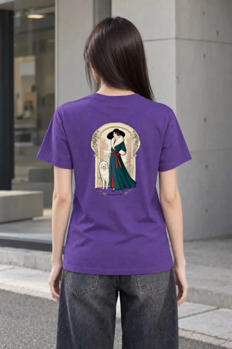"Parisian Chic" Heavyweight Unisex Crewneck T-shirt
