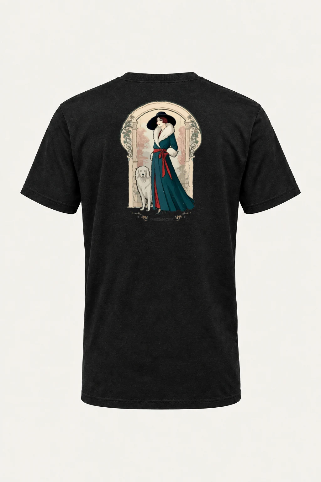 "Parisian Chic" Heavyweight Unisex Crewneck T-shirt | Gildan 5000