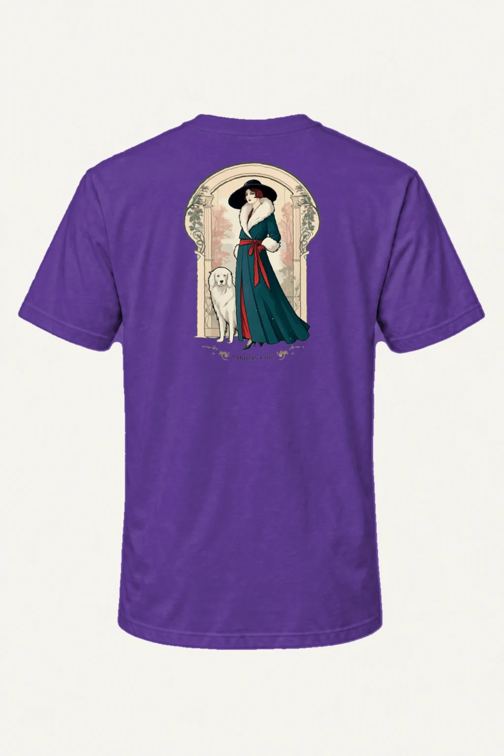 "Parisian Chic" Heavyweight Unisex Crewneck T-shirt | Gildan 5000