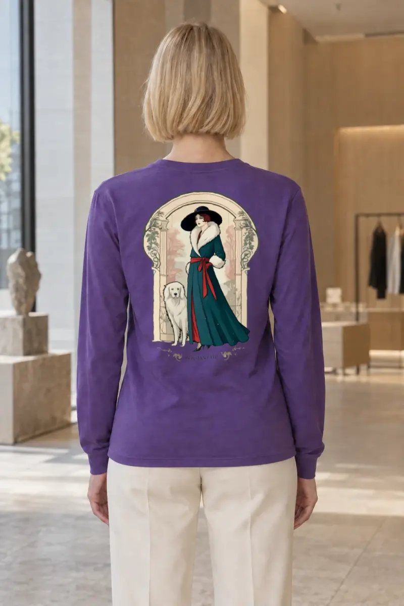 "Parisian Chic" Unisex Longsleeve T-shirt | Gildan 2400