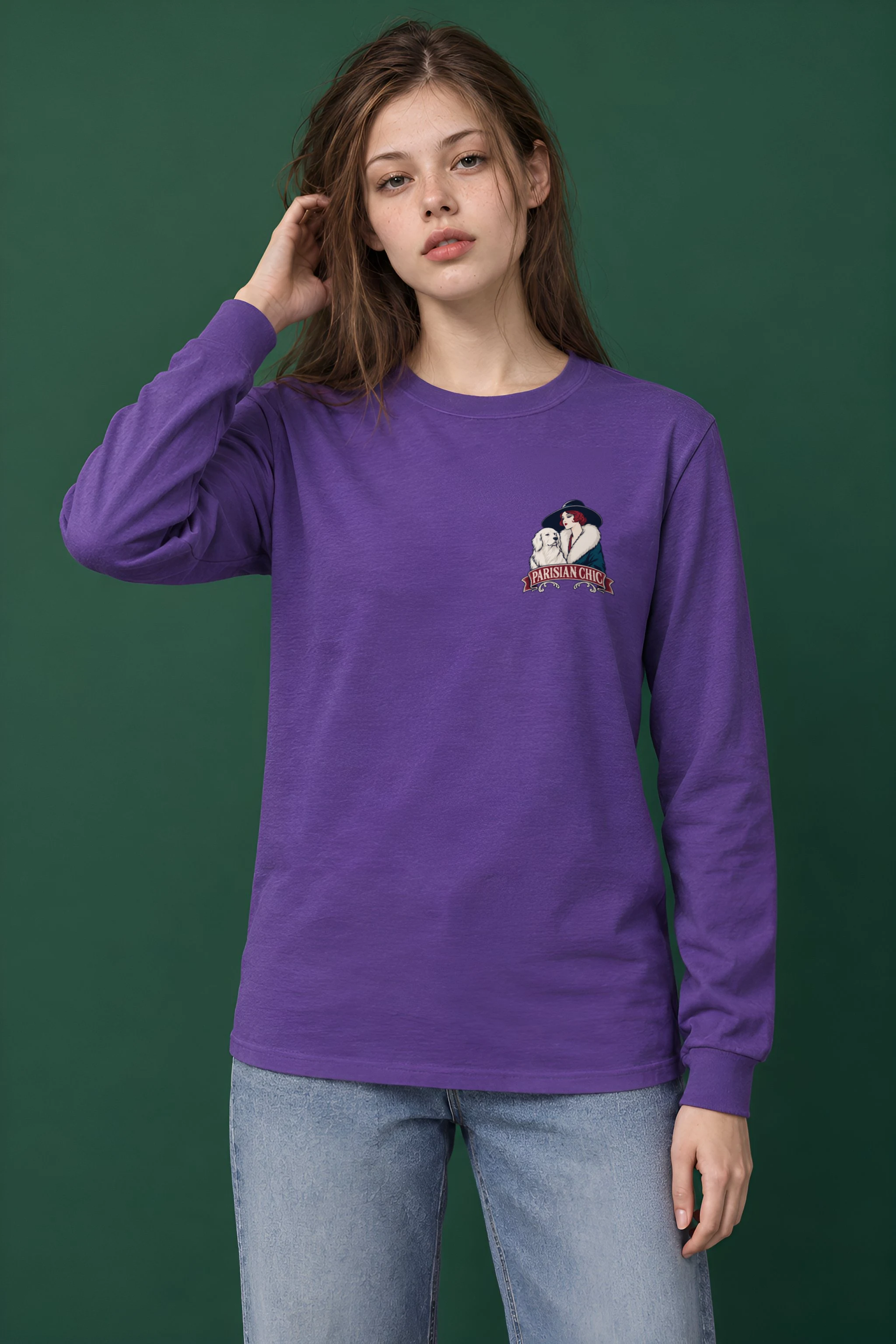 "Parisian Chic" Unisex Longsleeve T-shirt