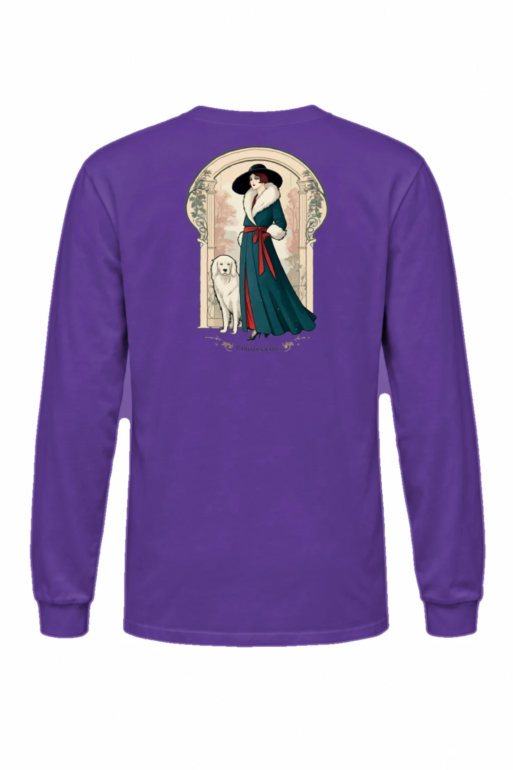 "Parisian Chic" Unisex Longsleeve T-shirt | Gildan 2400