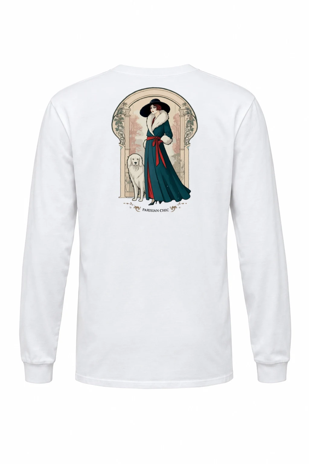 "Parisian Chic" Unisex Longsleeve T-shirt | Gildan 2400