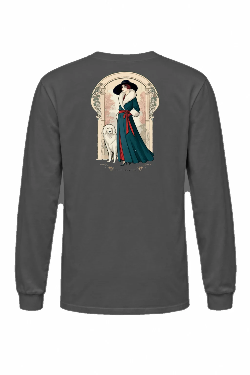 "Parisian Chic" Unisex Longsleeve T-shirt | Gildan 2400