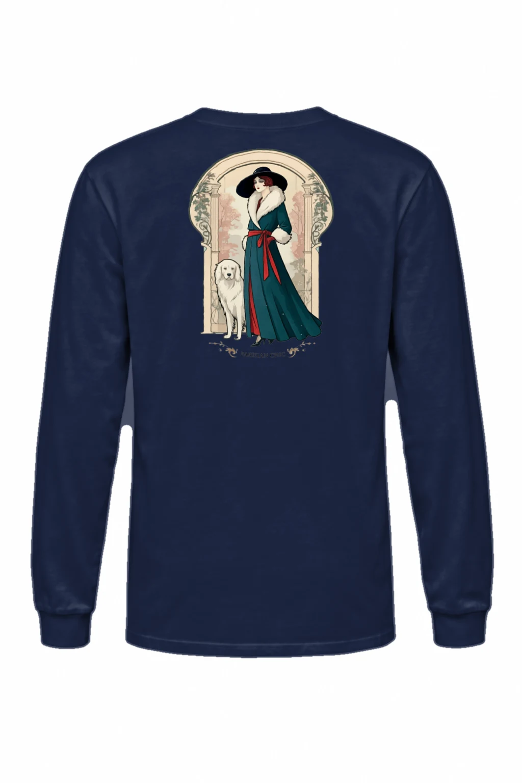 "Parisian Chic" Unisex Longsleeve T-shirt | Gildan 2400