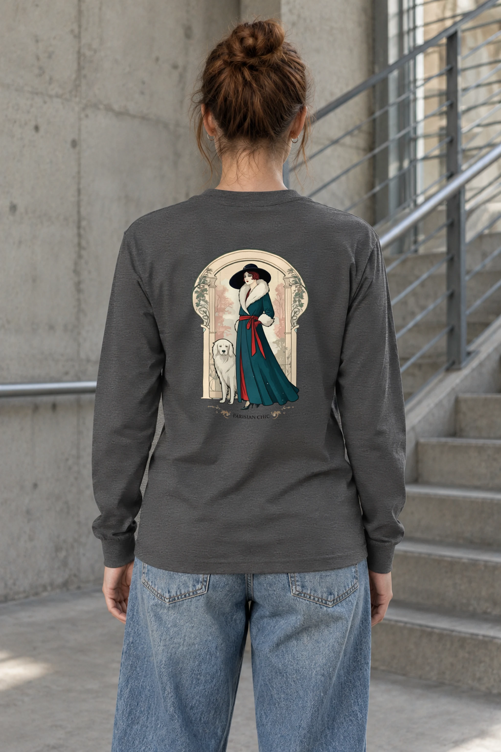 "Parisian Chic" Unisex Longsleeve T-shirt