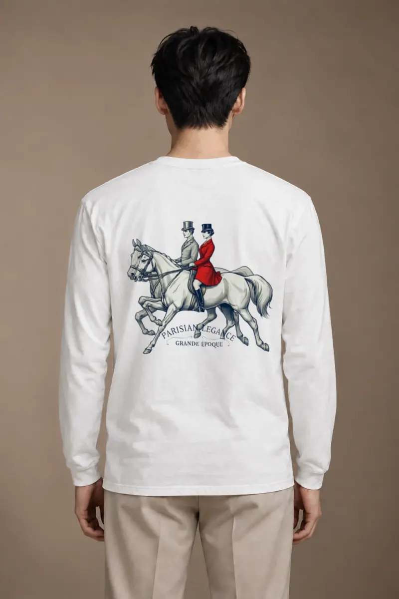 "Parisian Elegance" Unisex Longsleeve T-shirt | Gildan 2400