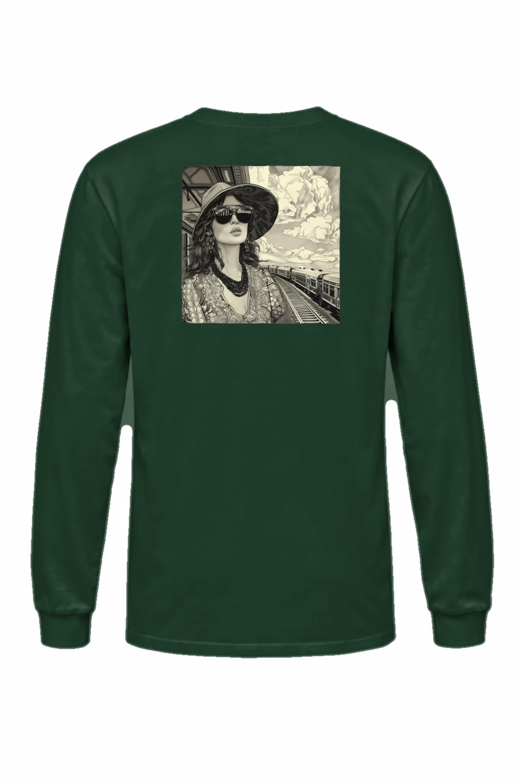 "Passing Train" Unisex Longsleeve T-shirt | Gildan 2400