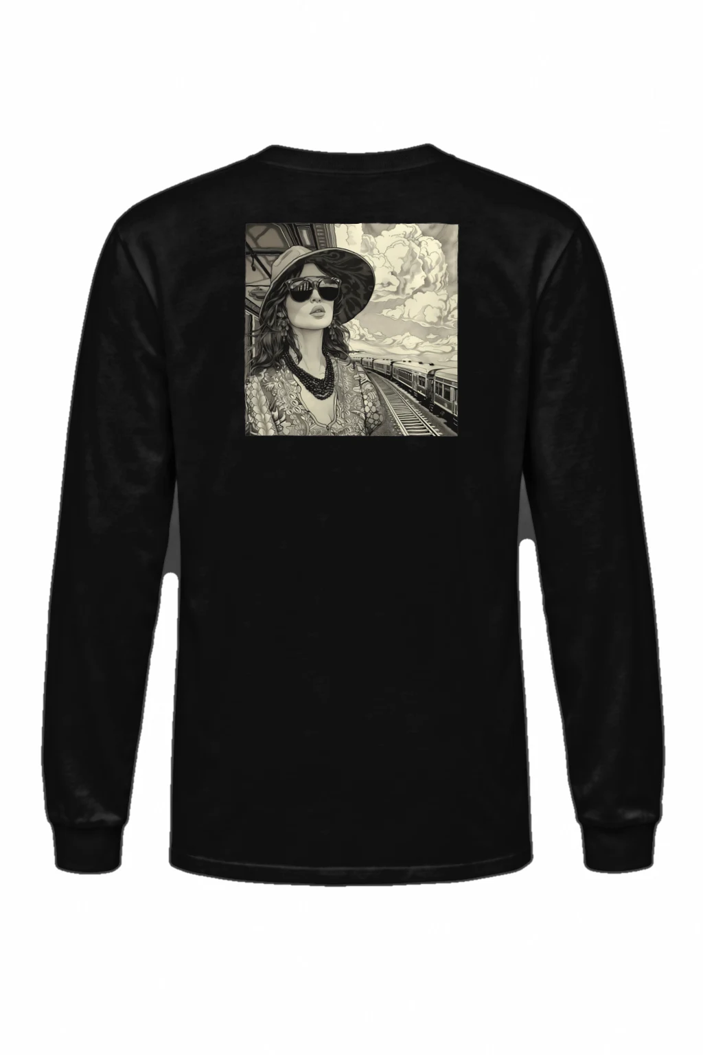 "Passing Train" Unisex Longsleeve T-shirt | Gildan 2400