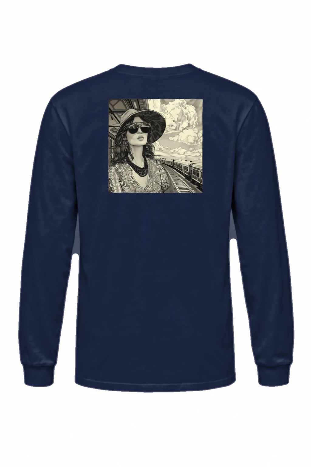"Passing Train" Unisex Longsleeve T-shirt | Gildan 2400
