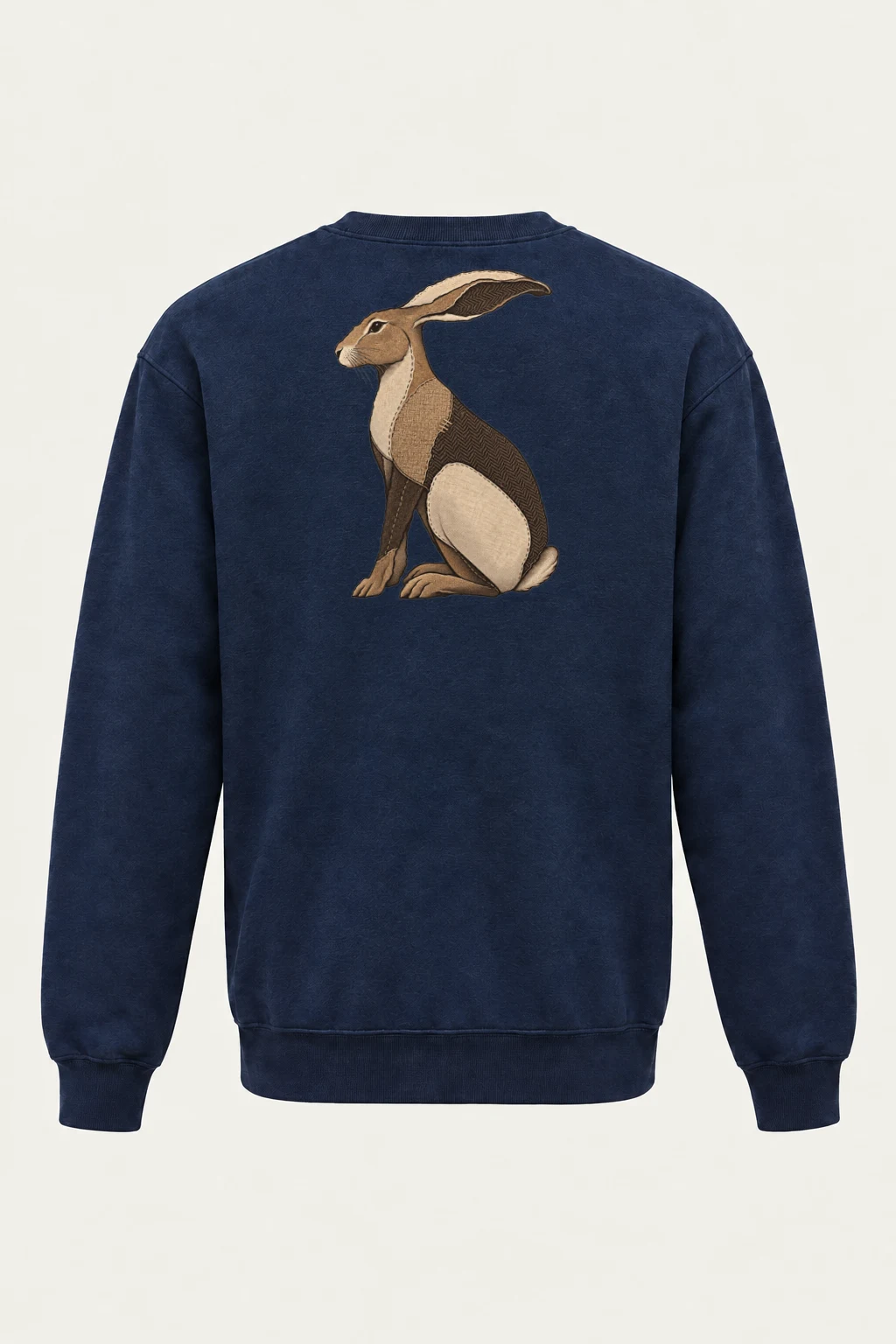 "Patchwork Hare" Heavy Blend Unisex Crewneck Sweatshirt | Gildan 18000