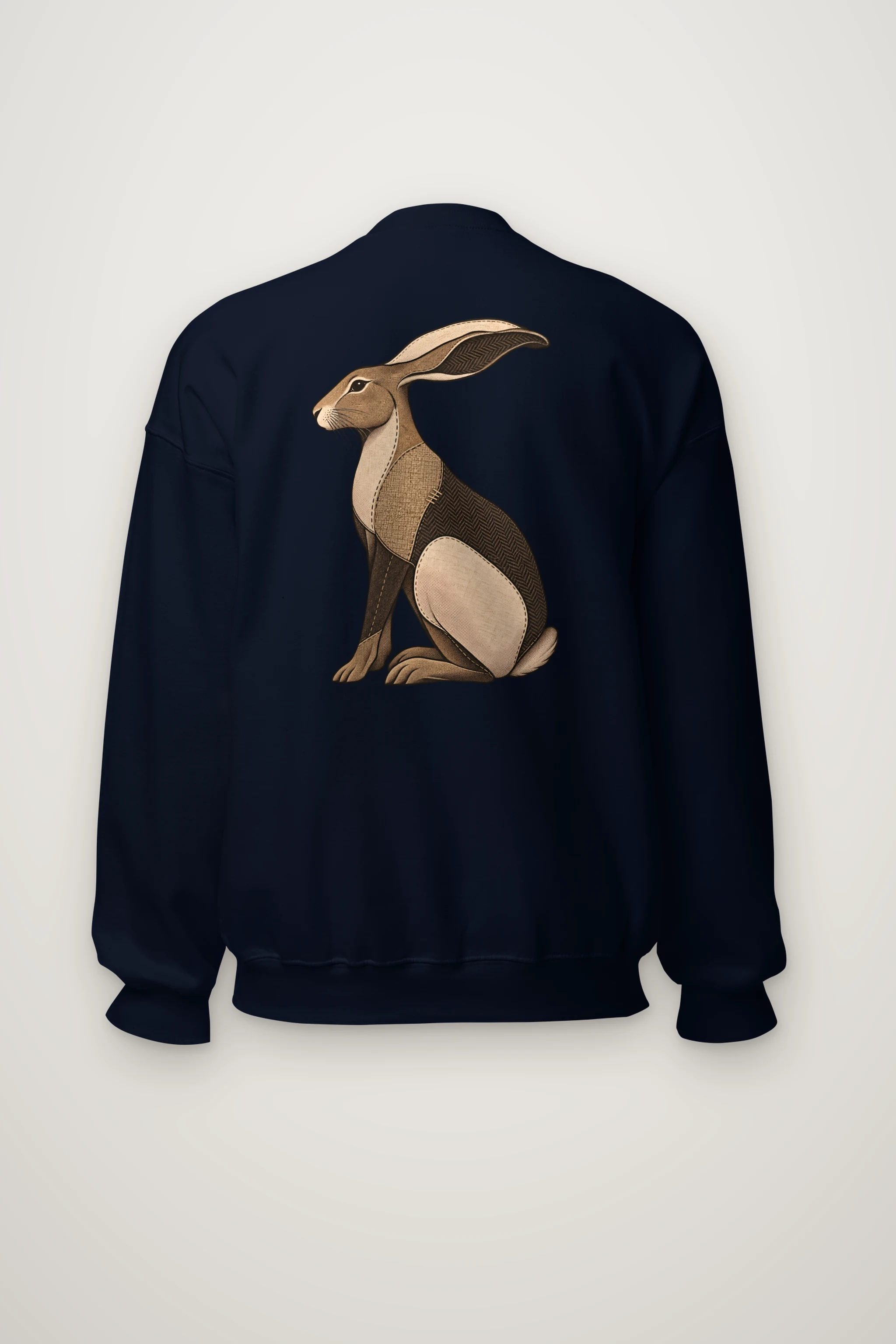 "Patchwork Hare" Heavy Blend Unisex Crewneck Sweatshirt