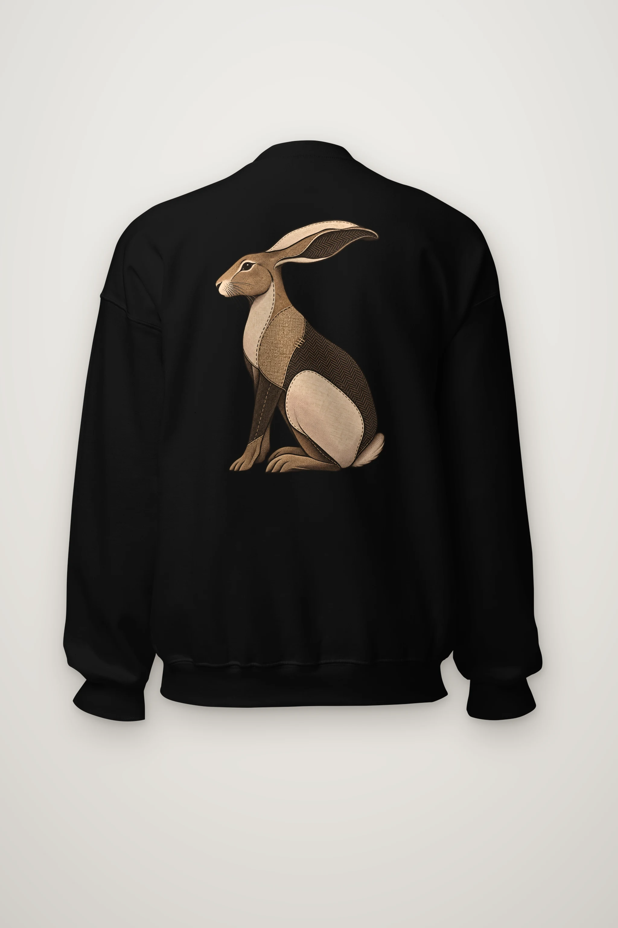 "Patchwork Hare" Heavy Blend Unisex Crewneck Sweatshirt
