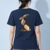 "Patchwork Hare" Heavyweight Unisex Crewneck T-shirt