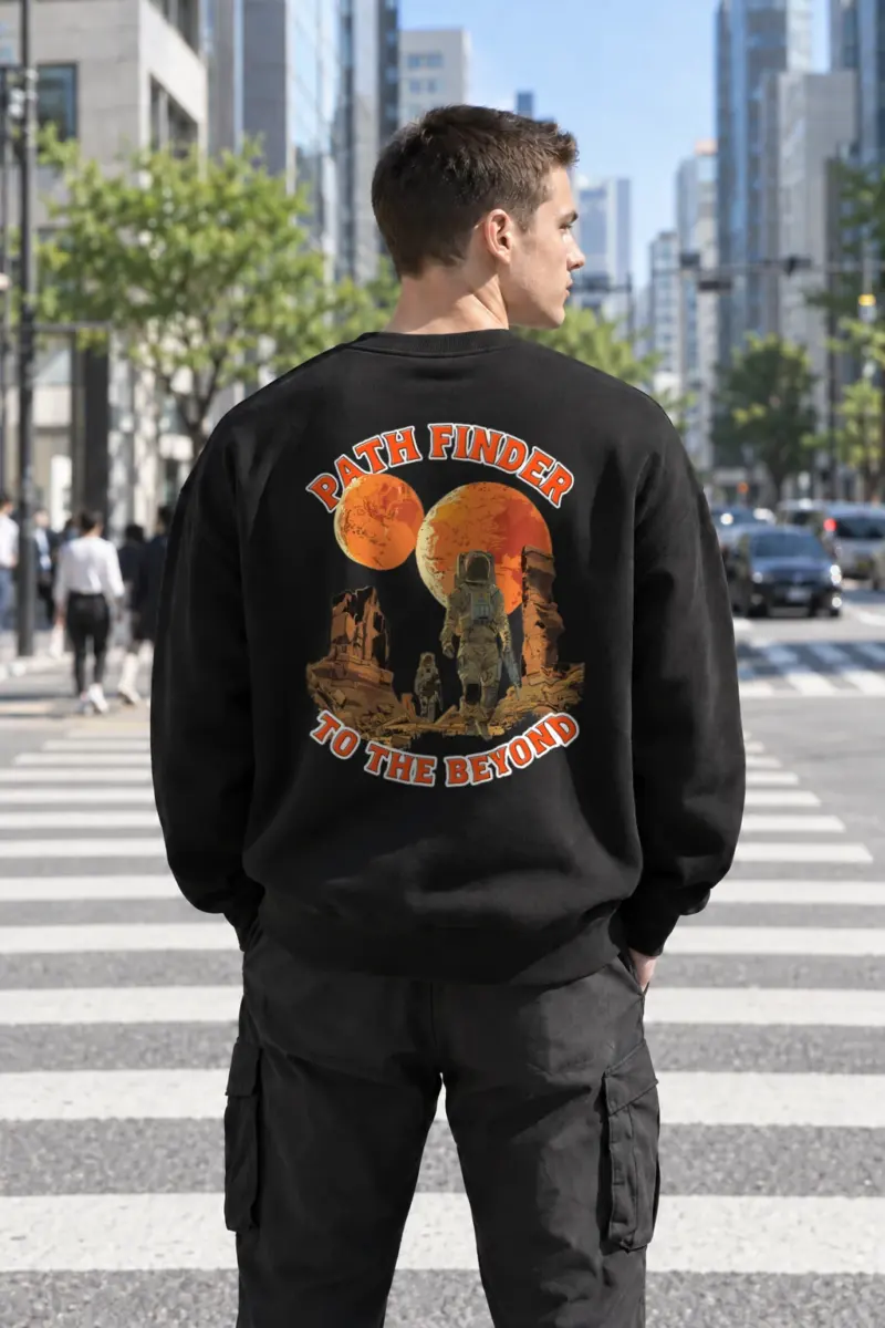 “Path Finder” Heavy Blend Unisex Crewneck Sweatshirt | Gildan 18000