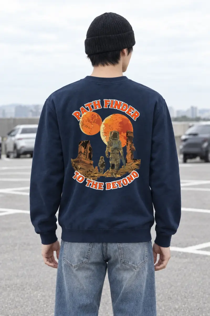 "Path Finder" Heavy Blend Unisex Crewneck Sweatshirt | Gildan 18000