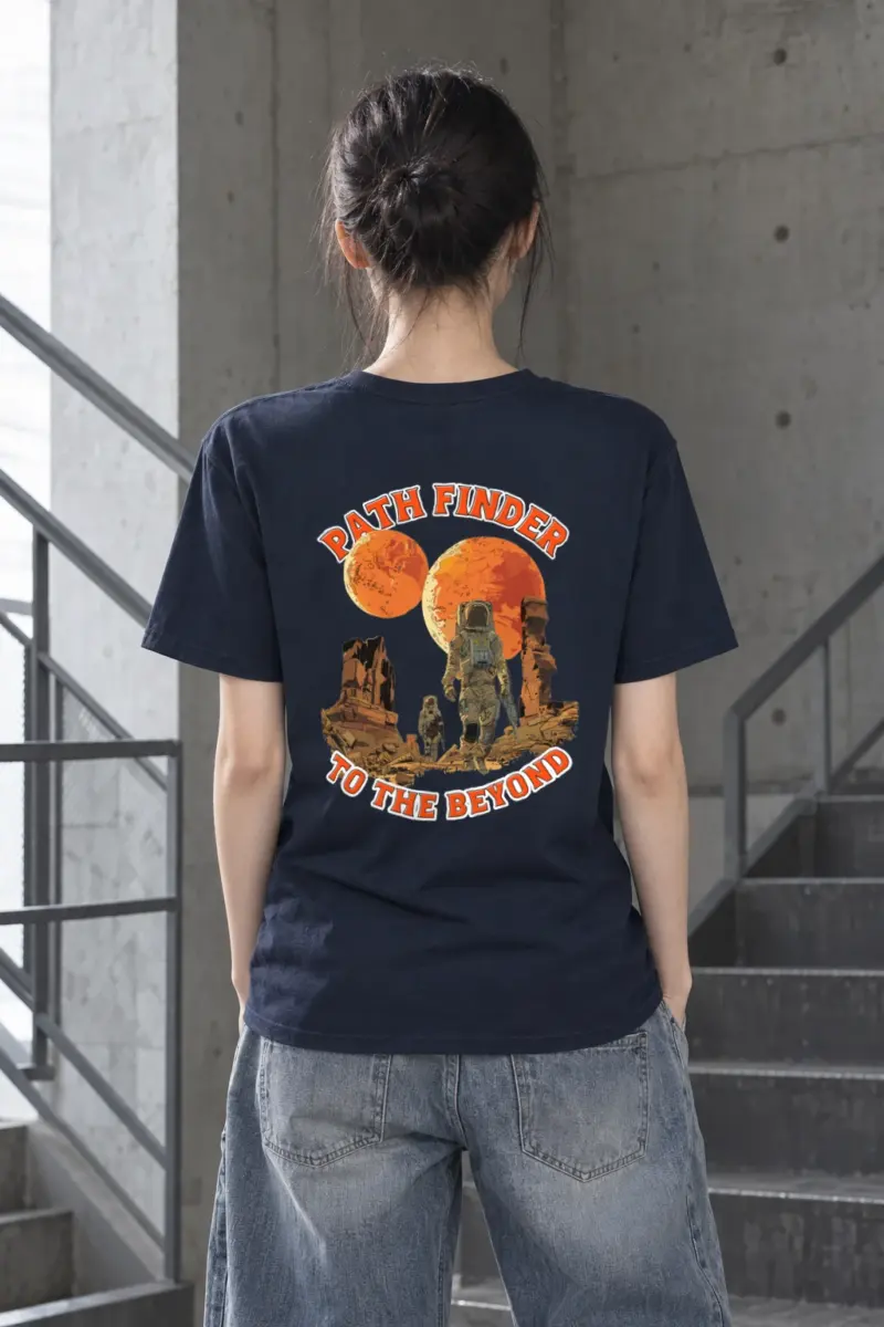 "Path Finder" Heavyweight Unisex Crewneck T-shirt