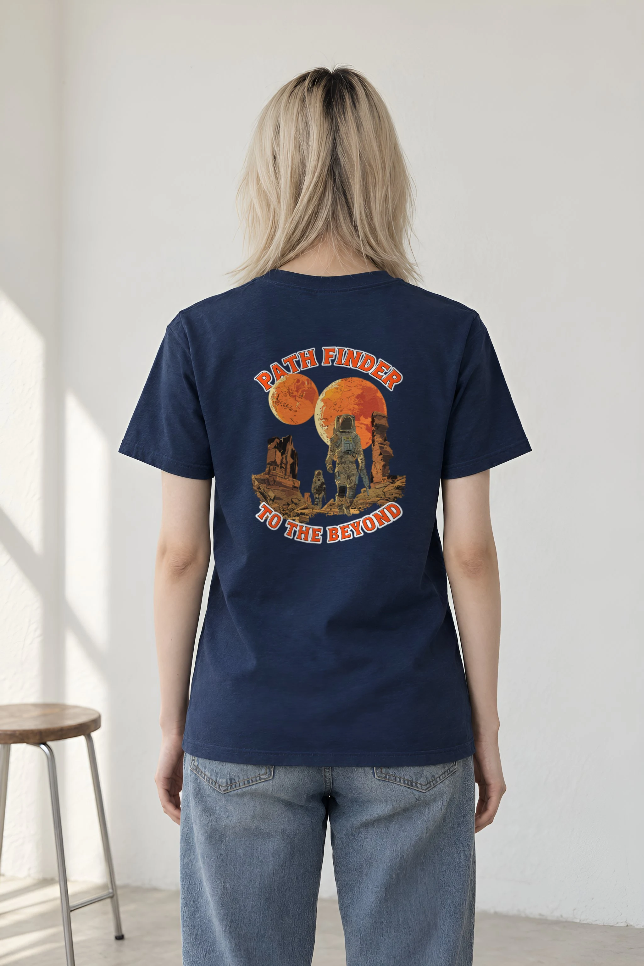 "Path Finder" Heavyweight Unisex Crewneck T-shirt
