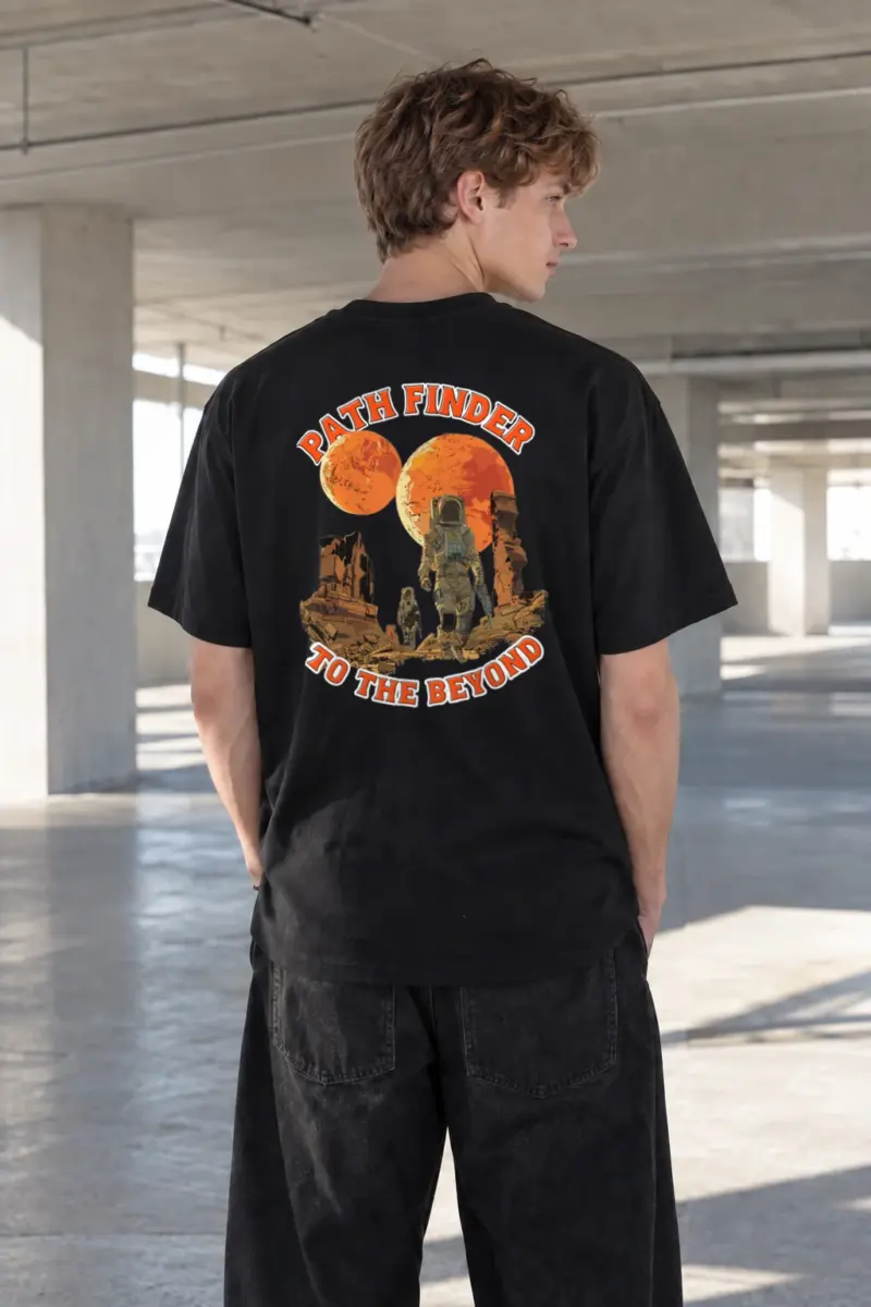 “Path Finder” Heavyweight Unisex Crewneck T-shirt | Gildan 5000