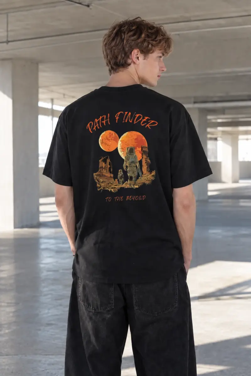 "Path Finder" Heavyweight Unisex Crewneck T-shirt | Gildan 5000