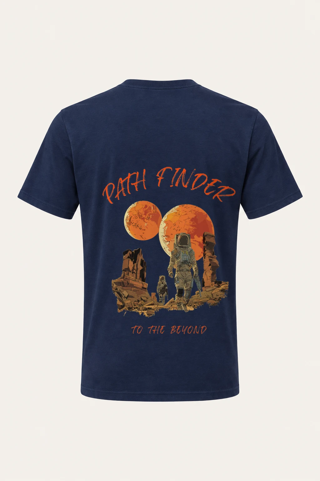 "Path Finder" Heavyweight Unisex Crewneck T-shirt | Gildan 5000
