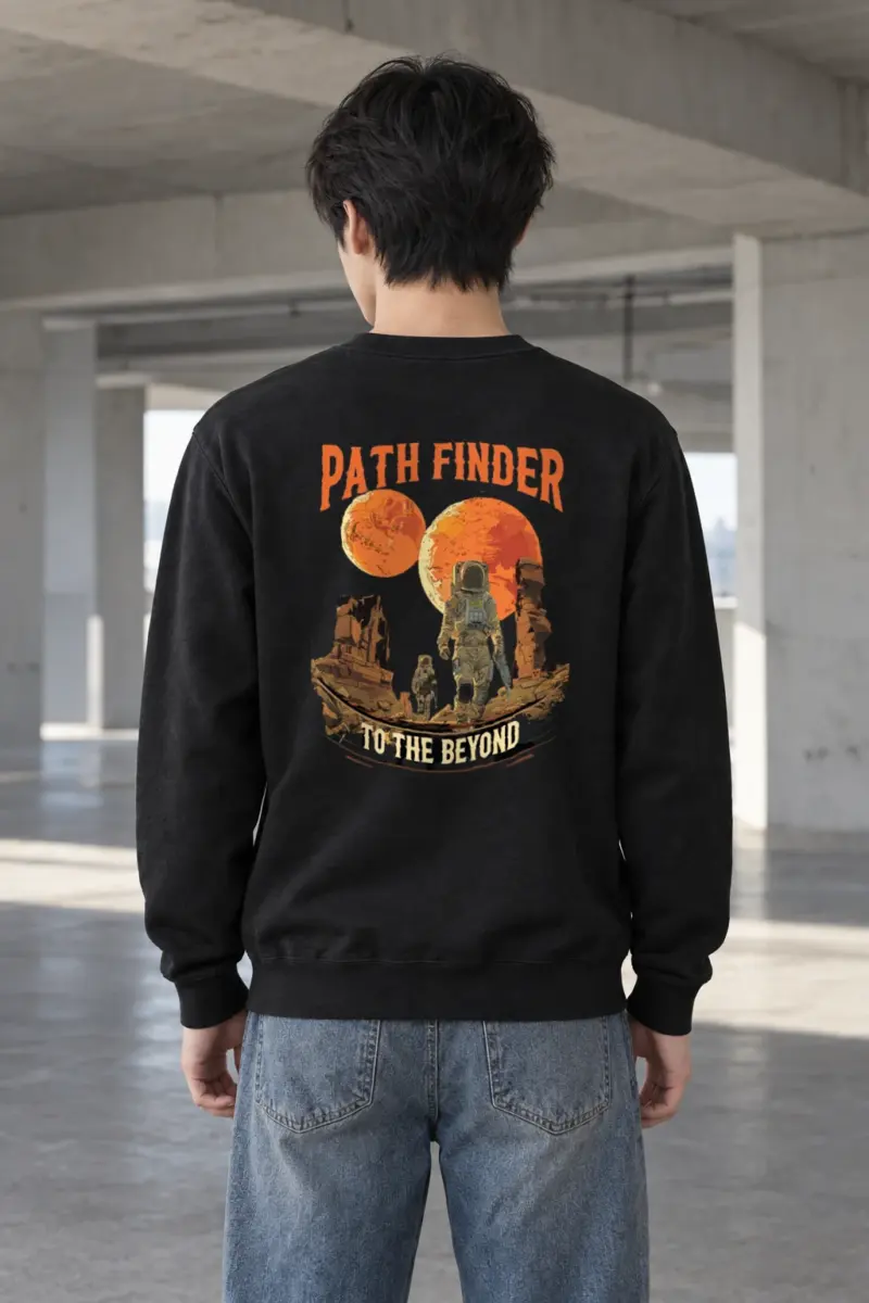 "Path Finder To The Beyond" Heavy Blend Unisex Crewneck Sweatshirt