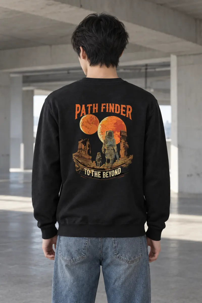 "Path Finder To The Beyond" Heavy Blend Unisex Crewneck Sweatshirt