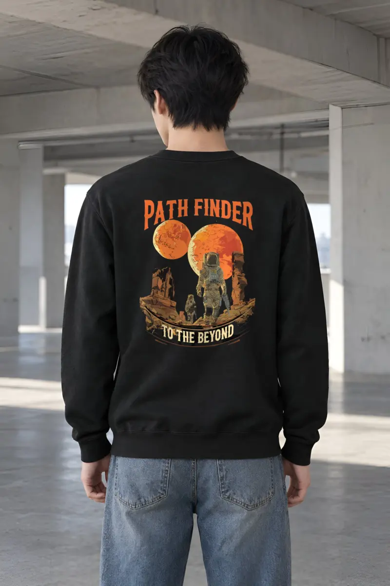 "Path Finder To The Beyond" Heavy Blend Unisex Crewneck Sweatshirt