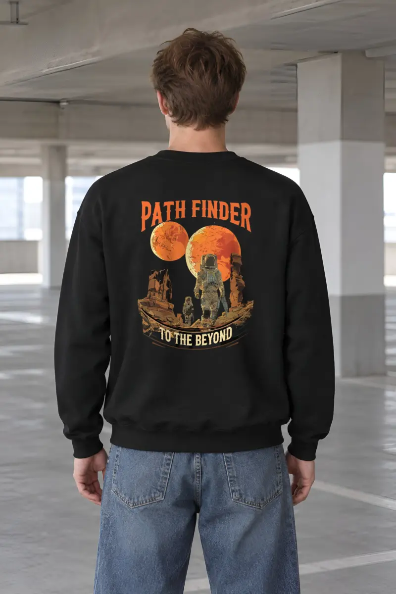 "Path Finder To The Beyond" Heavy Blend Unisex Crewneck Sweatshirt