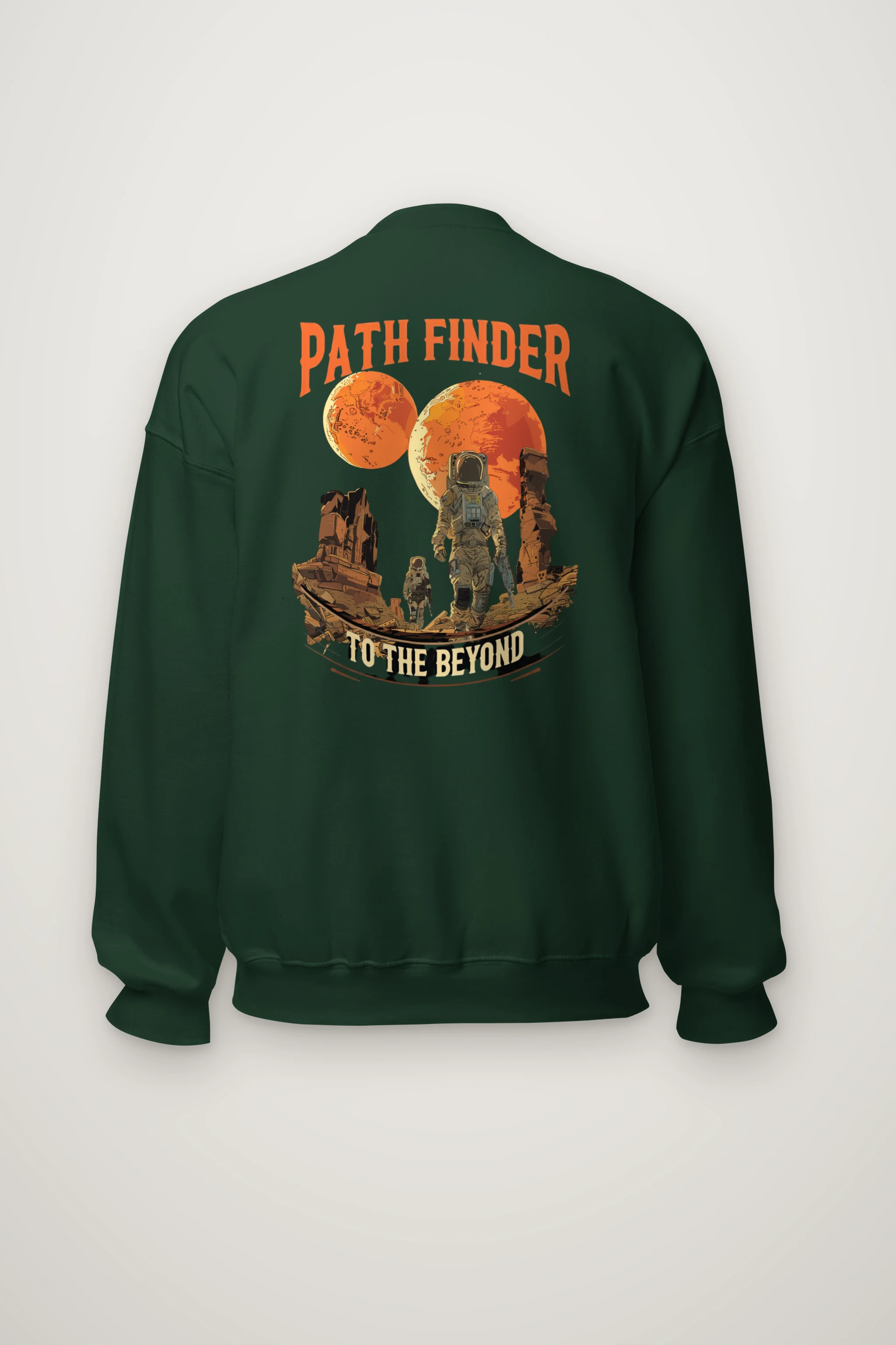 "Path Finder To The Beyond" Heavy Blend Unisex Crewneck Sweatshirt