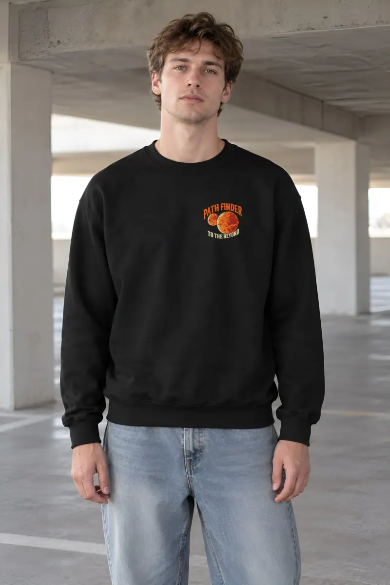 "Path Finder To The Beyond" Heavy Blend Unisex Crewneck Sweatshirt