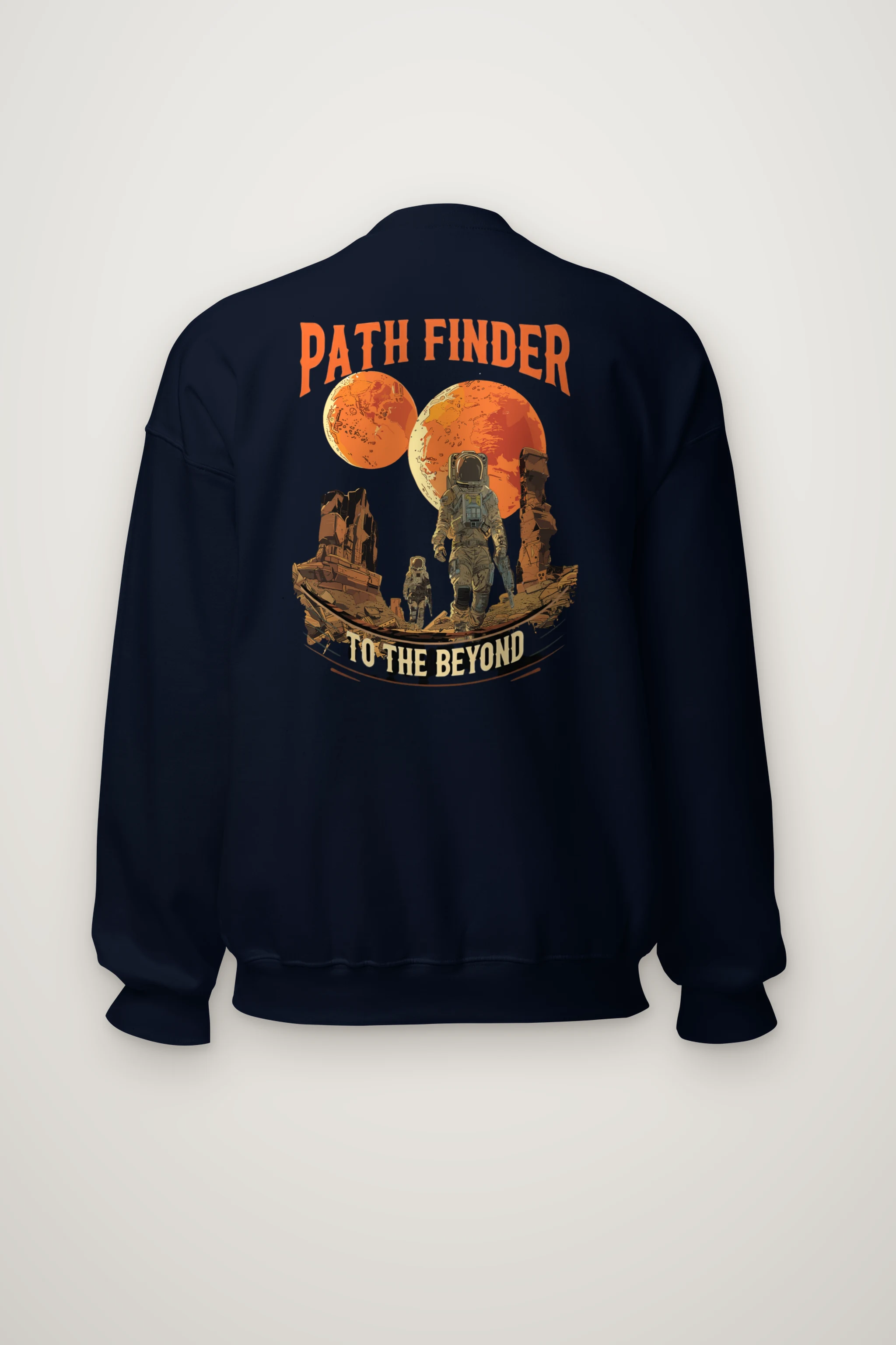 "Path Finder To The Beyond" Heavy Blend Unisex Crewneck Sweatshirt