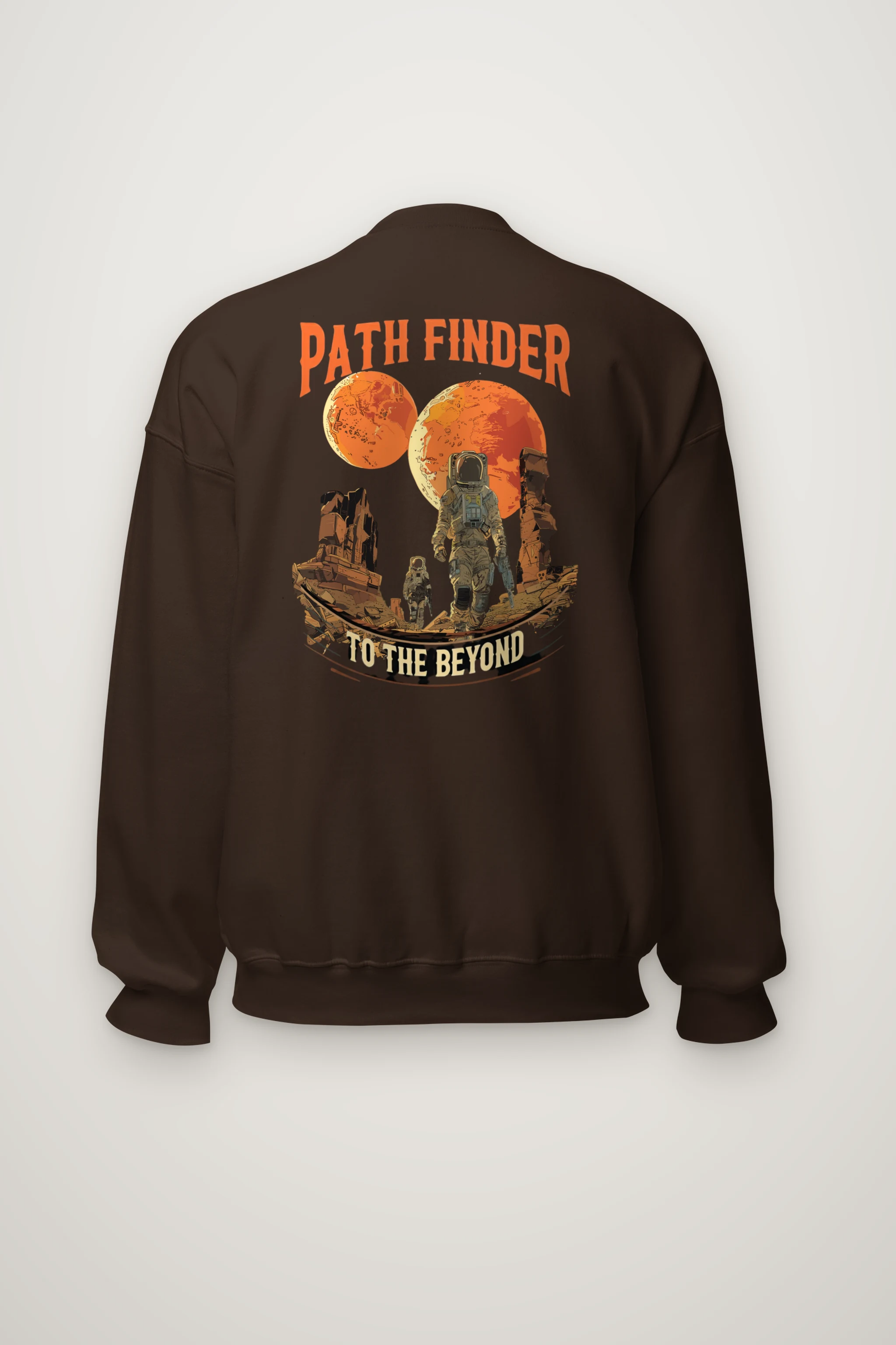 "Path Finder To The Beyond" Heavy Blend Unisex Crewneck Sweatshirt
