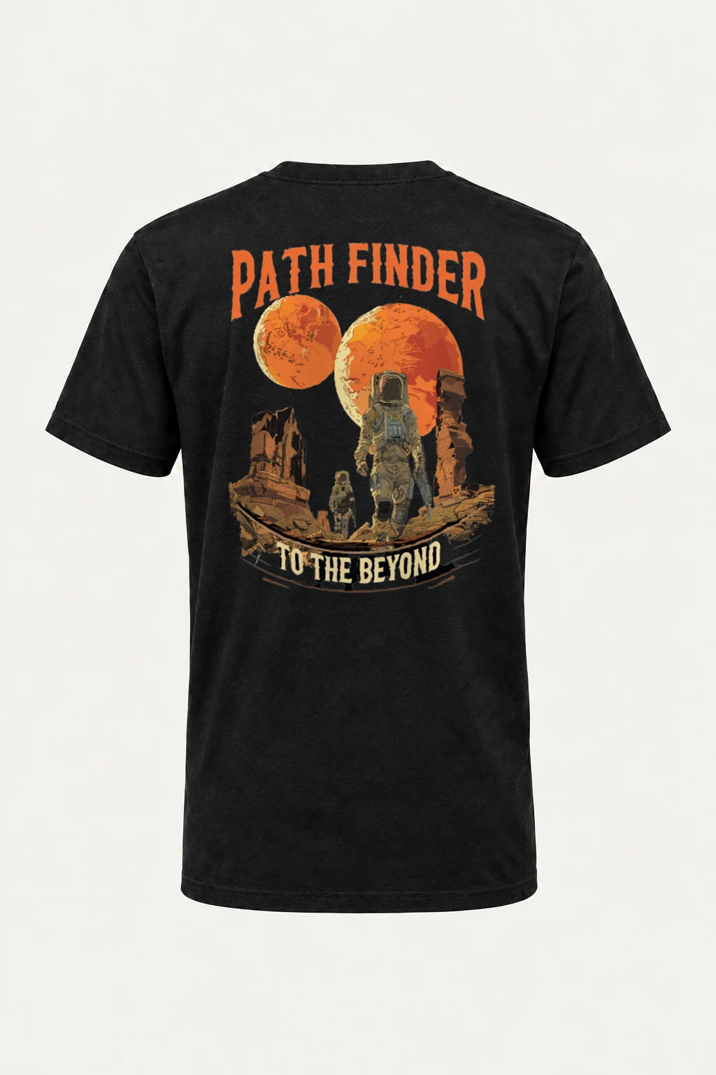 "Path Finder To The Beyond" Heavyweight Unisex Crewneck T-shirt | Gildan 5000