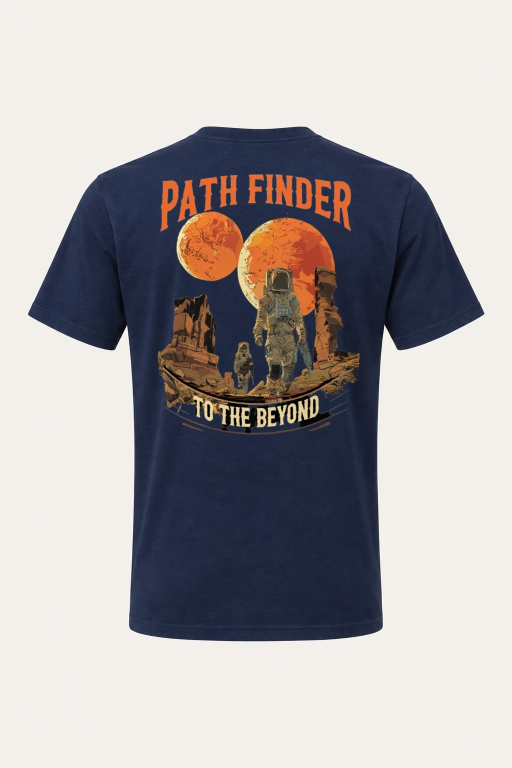 "Path Finder To The Beyond" Heavyweight Unisex Crewneck T-shirt | Gildan 5000