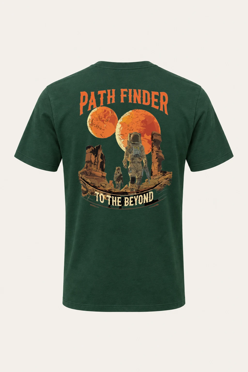 "Path Finder To The Beyond" Heavyweight Unisex Crewneck T-shirt | Gildan 5000