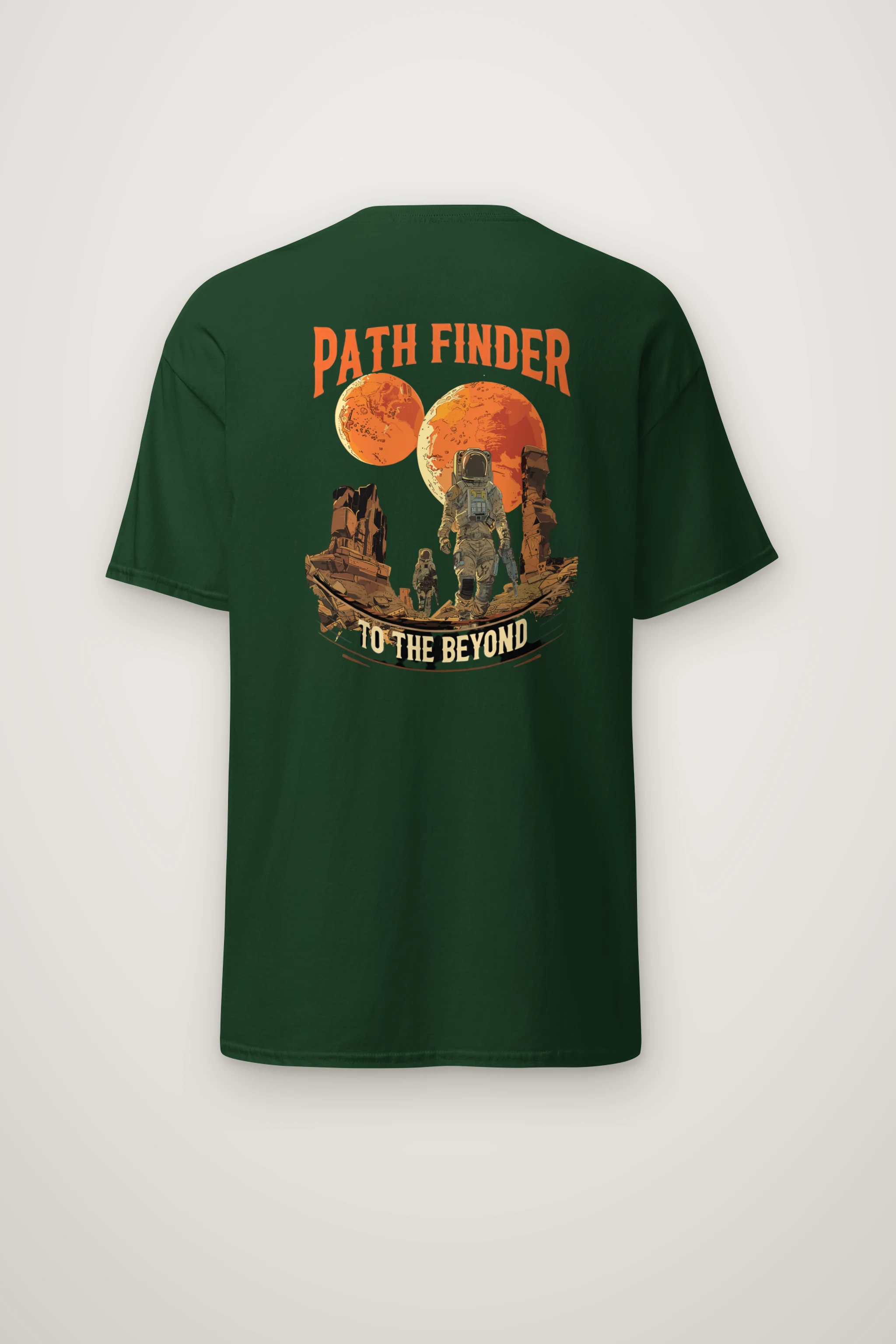 "Path Finder To The Beyond" Heavyweight Unisex Crewneck T-shirt