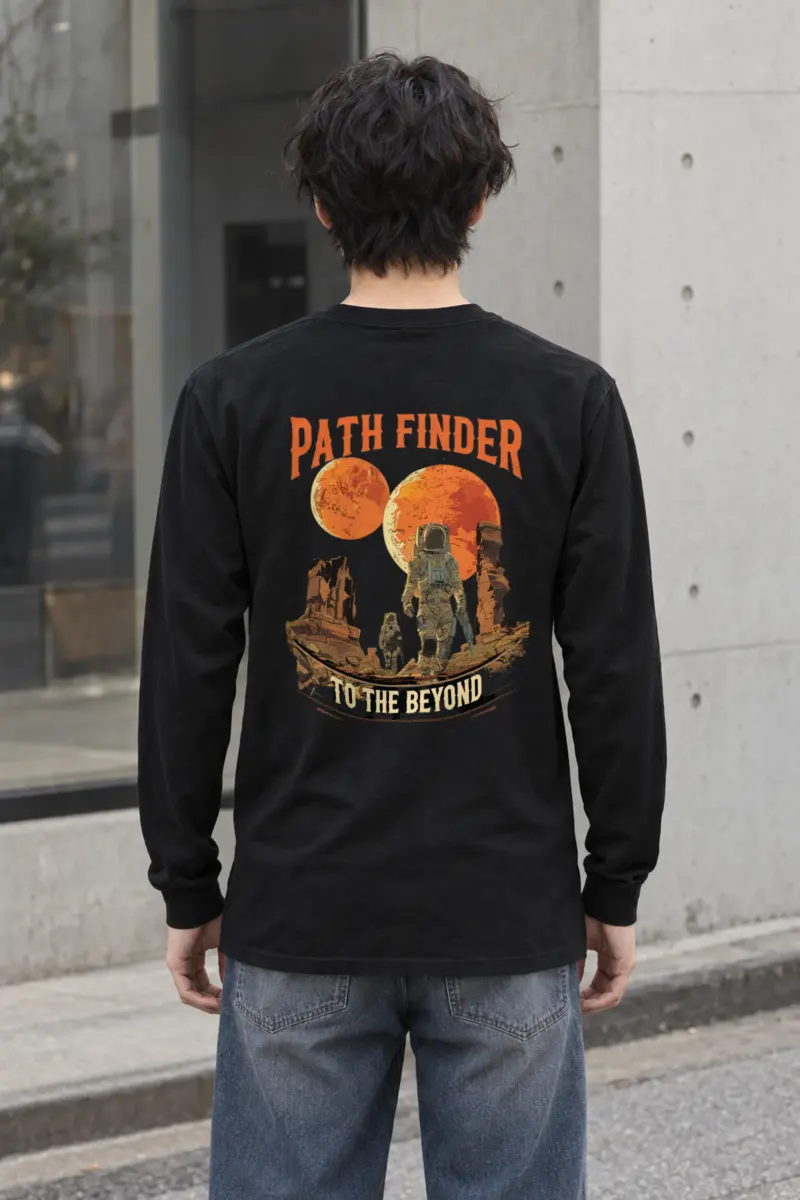 "Path Finder To The Beyond" Unisex Longsleeve T-shirt