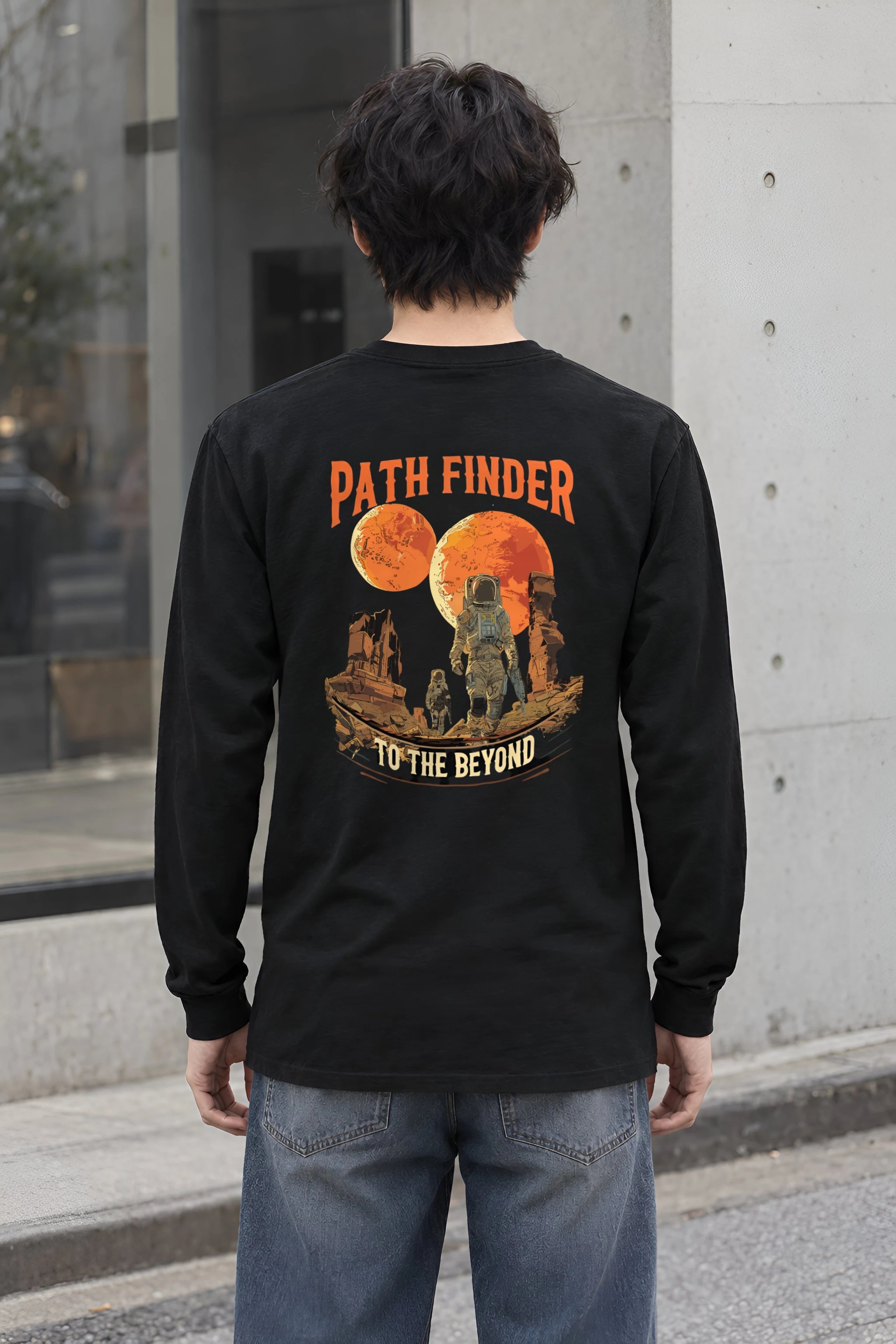 "Path Finder To The Beyond" Unisex Longsleeve T-shirt