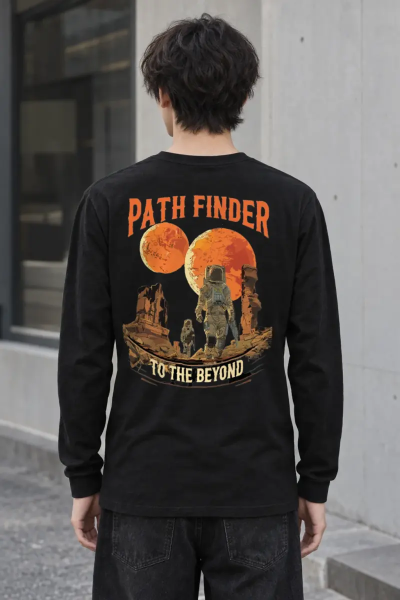 "Path Finder To The Beyond" Unisex Longsleeve T-shirt | Gildan 2400