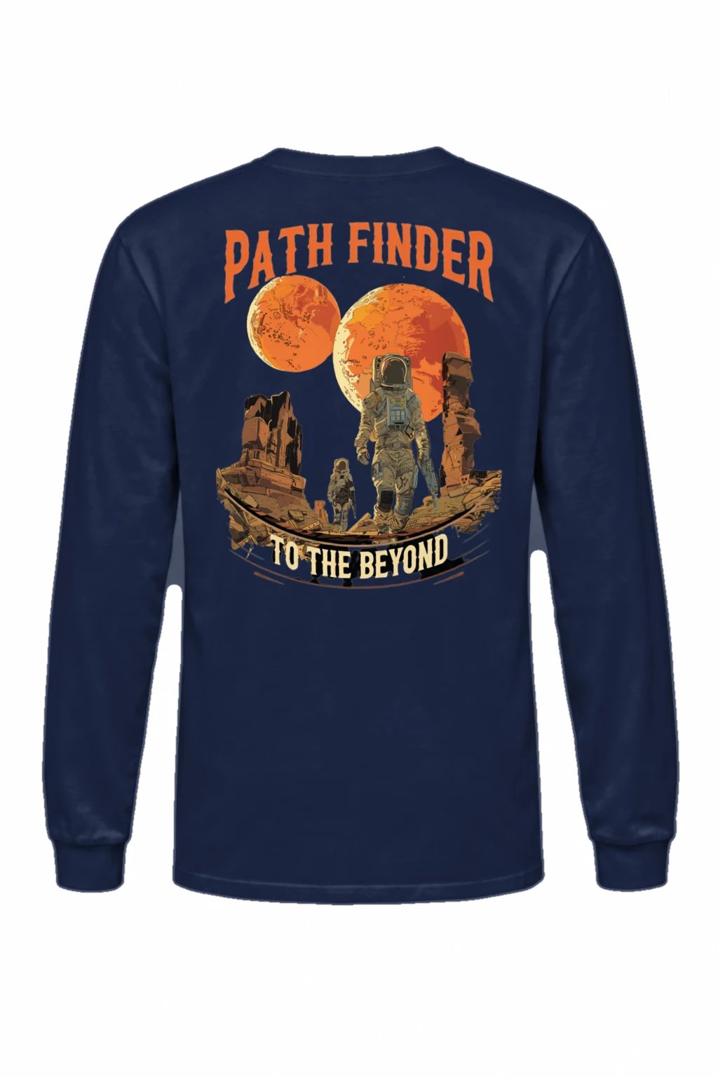 "Path Finder To The Beyond" Unisex Longsleeve T-shirt | Gildan 2400