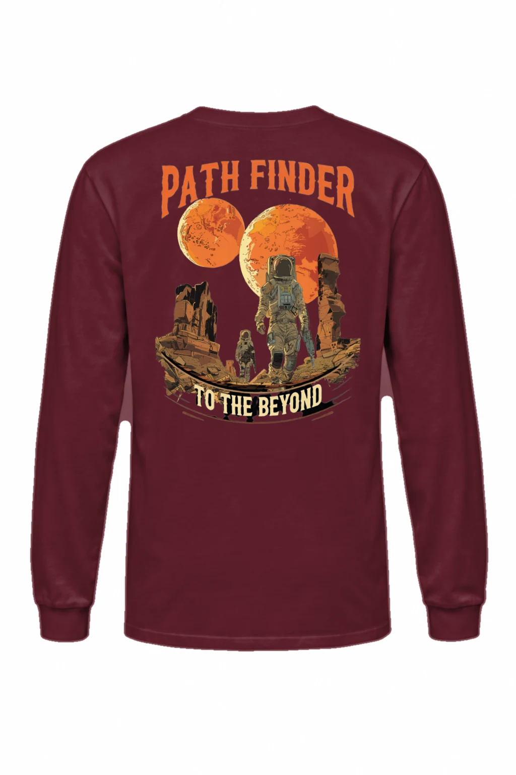 "Path Finder To The Beyond" Unisex Longsleeve T-shirt | Gildan 2400
