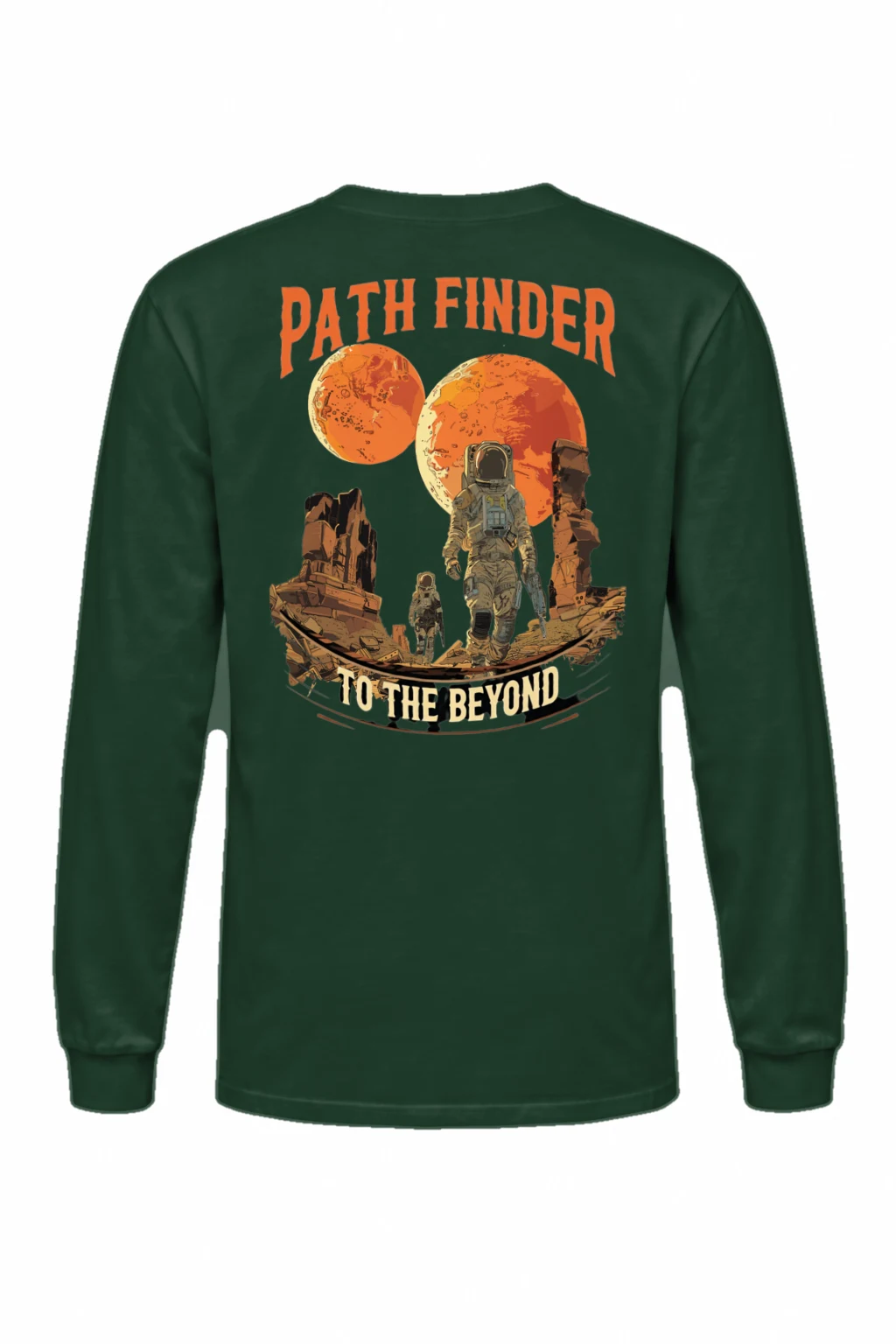"Path Finder To The Beyond" Unisex Longsleeve T-shirt | Gildan 2400