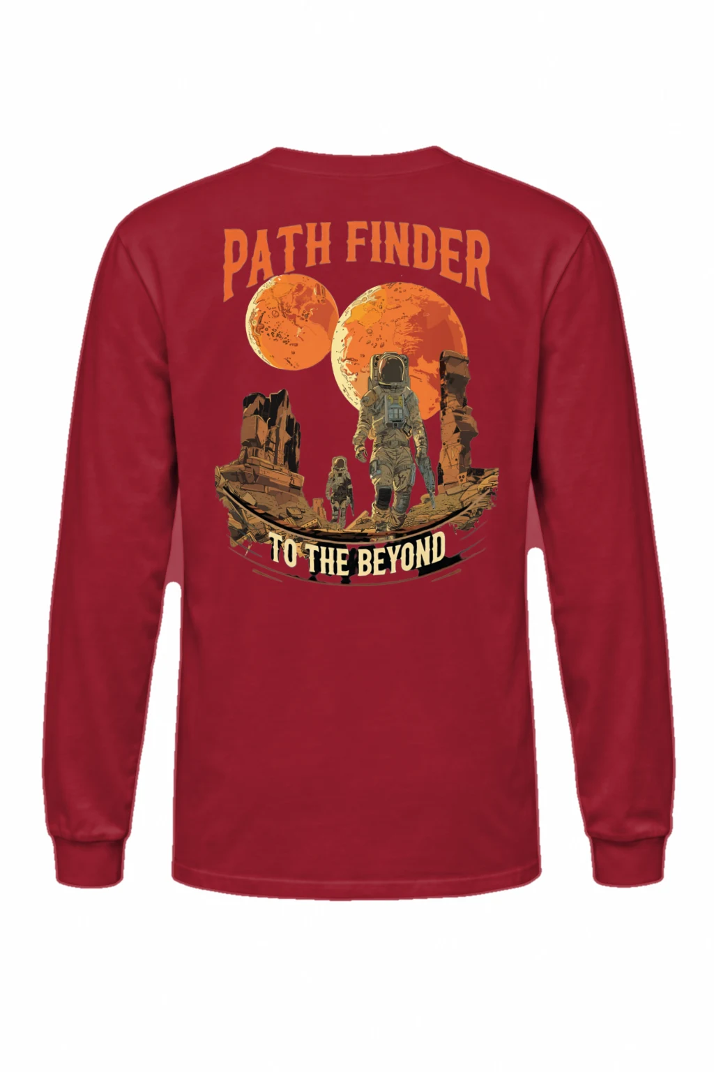 "Path Finder To The Beyond" Unisex Longsleeve T-shirt | Gildan 2400