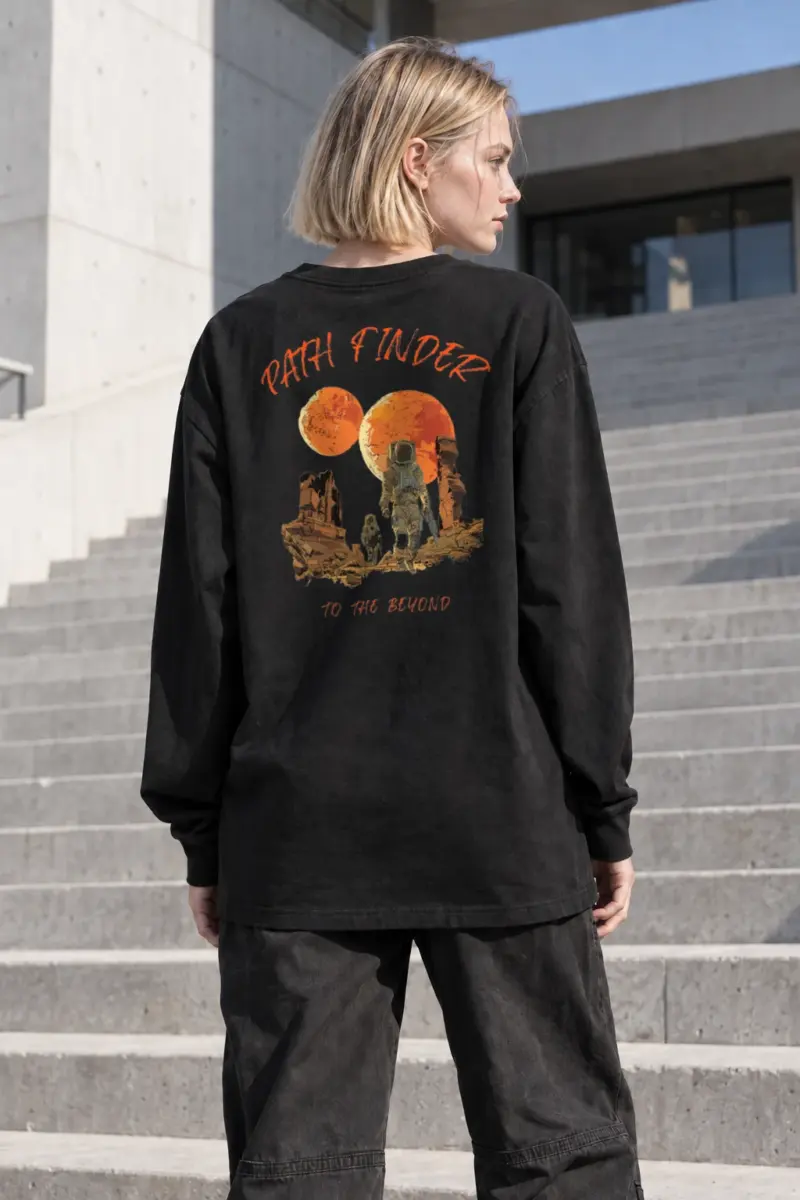 “Path Finder” Unisex Longsleeve T-shirt | Gildan 2400