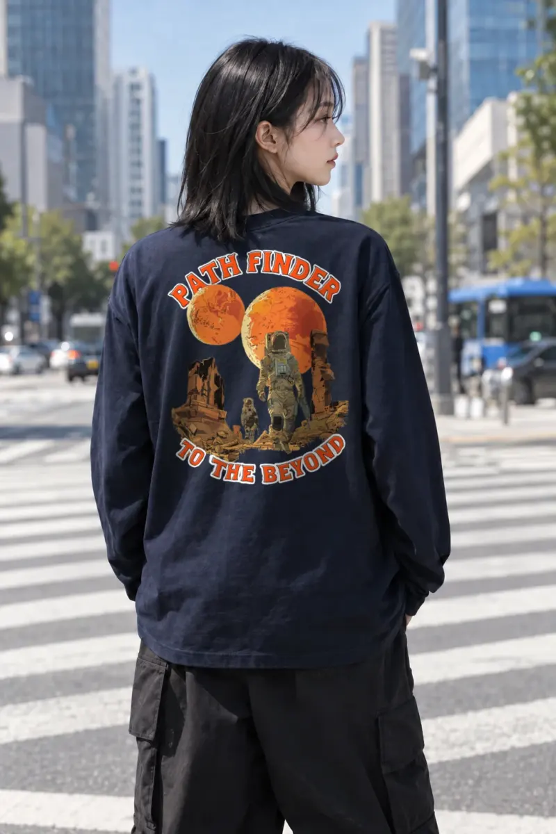 "Path Finder" Unisex Longsleeve T-shirt | Gildan 2400