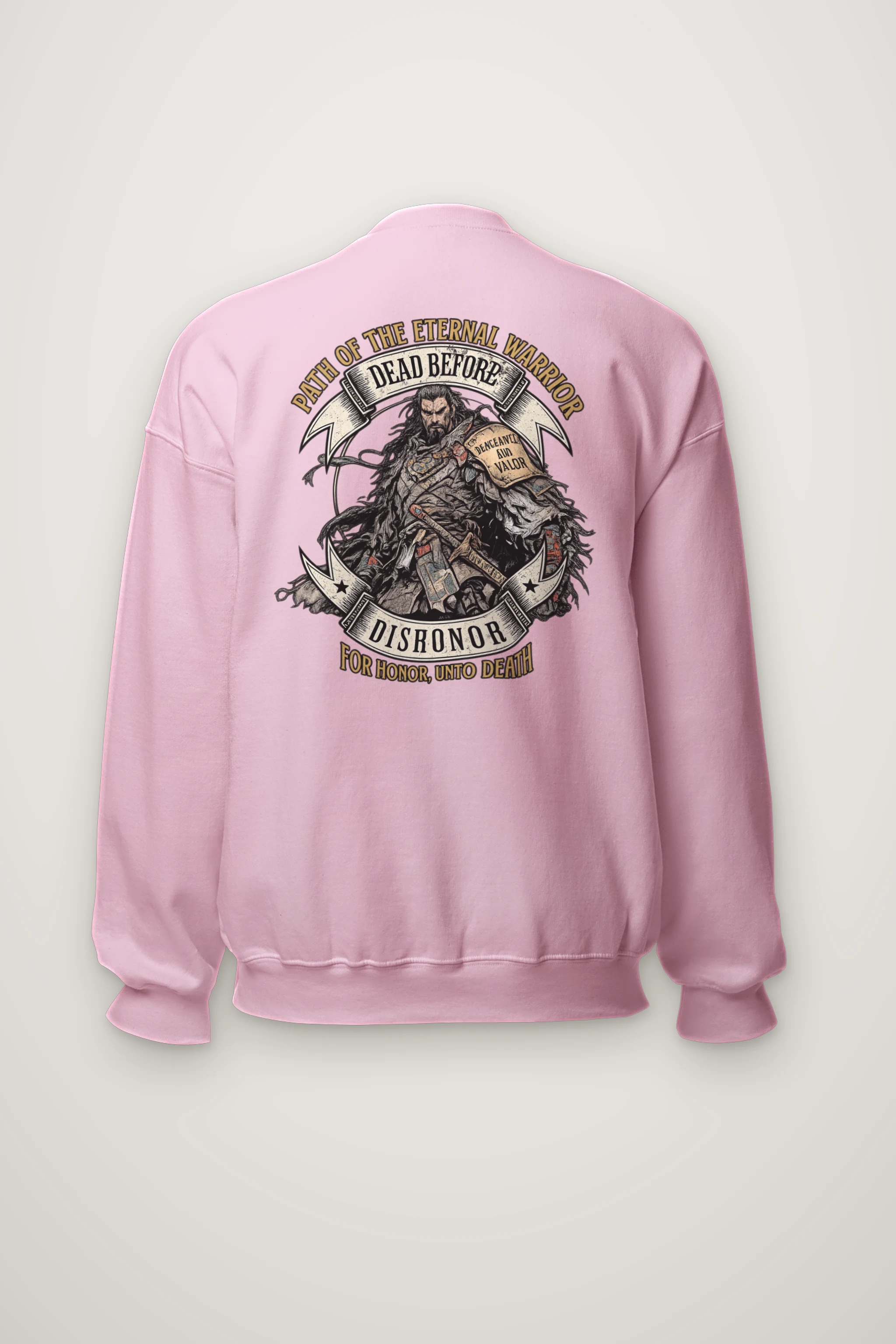 "Path Of The Eternal Warrior" Heavy Blend Unisex Crewneck Sweatshirt