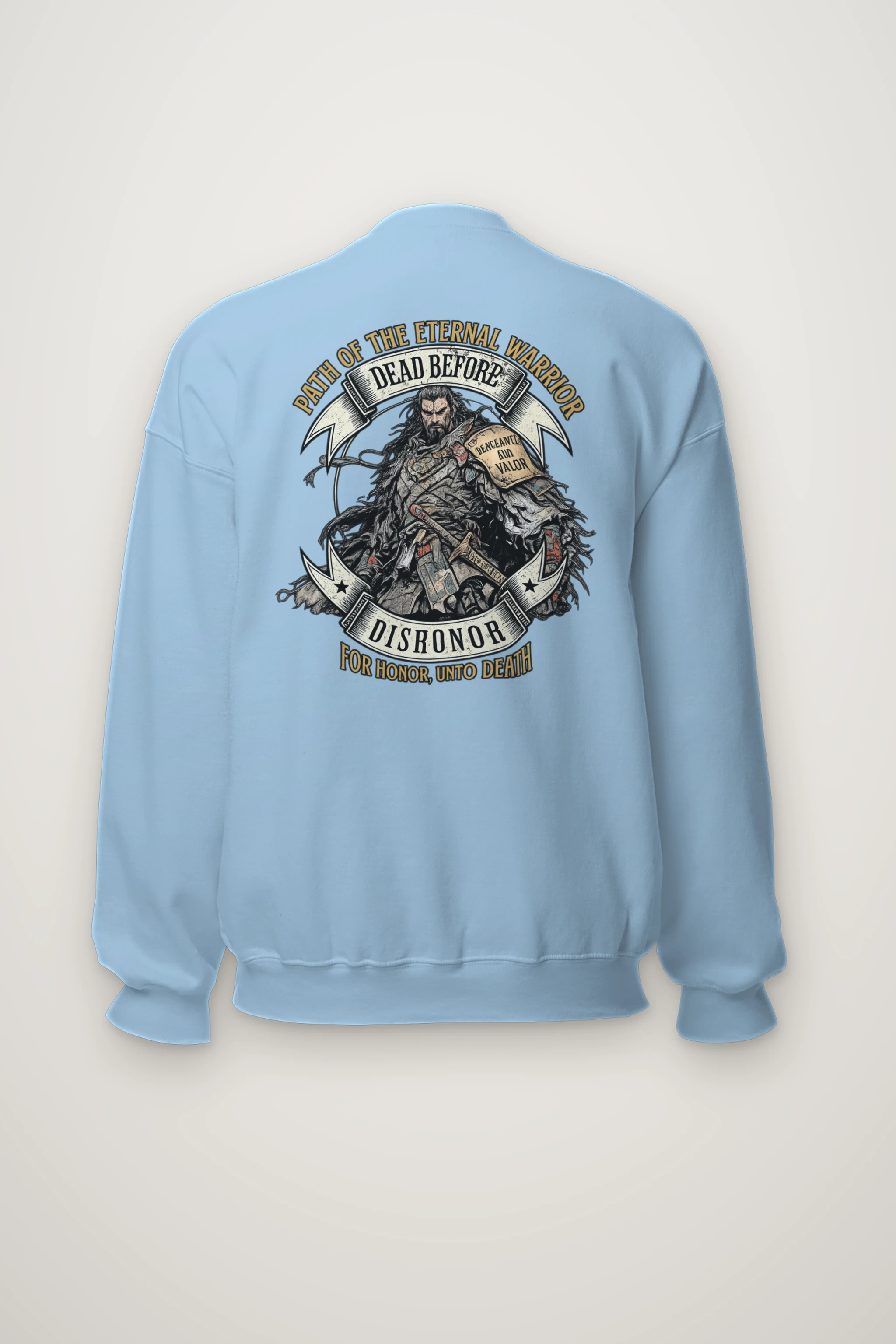 "Path Of The Eternal Warrior" Heavy Blend Unisex Crewneck Sweatshirt