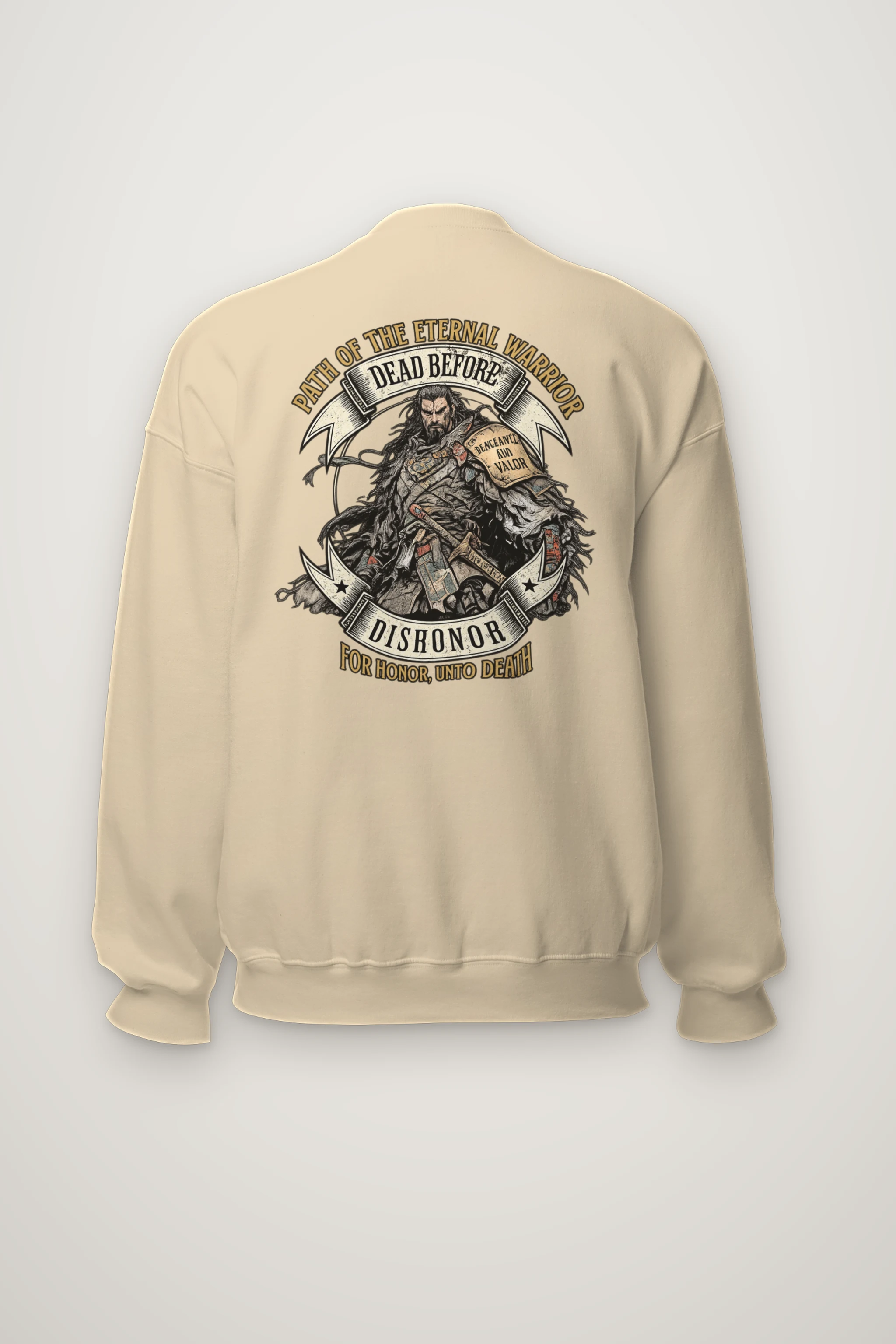 "Path Of The Eternal Warrior" Heavy Blend Unisex Crewneck Sweatshirt